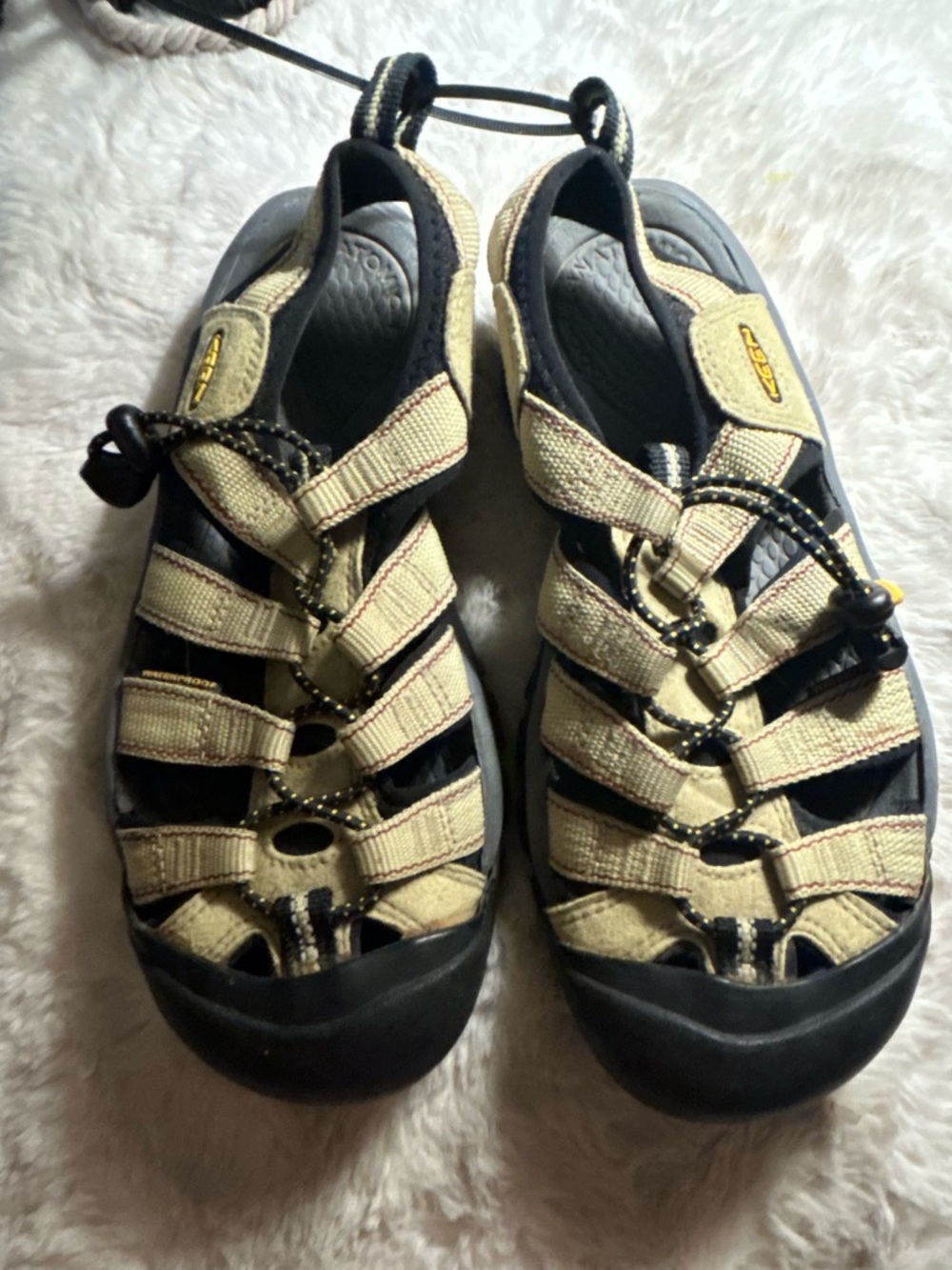 50%offw❤️ Keen Newport Waterproof Sport Sandals Hiking Water Shoes Beige Leather